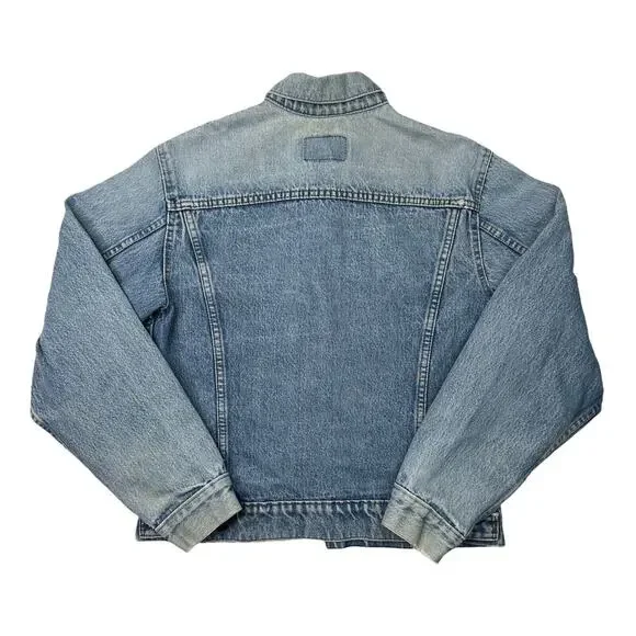 Levis Vintage 1970s Denim Trucker Jacket Type 3 III Reworked Adult XS - Picture 2 of 9